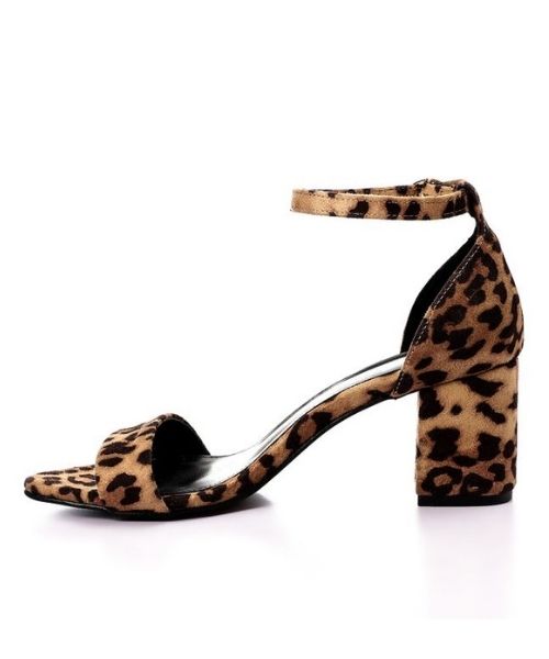 XO Style Shamoa Heel Sandal For Women - Black Beige