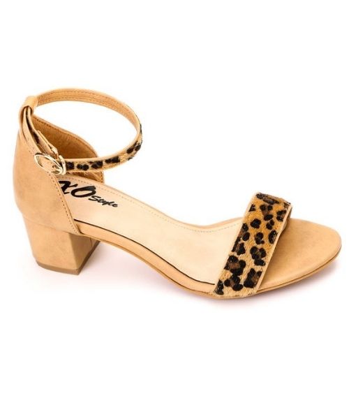 XO Style Shamoa Heel Sandal For Women - Beige