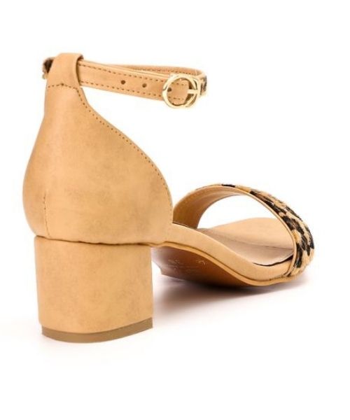 XO Style Shamoa Heel Sandal For Women - Beige