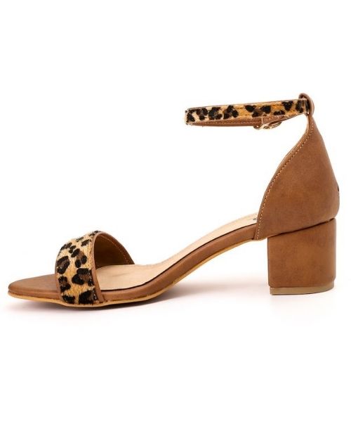 XO Style Shamoa Heel Sandal For Women - Havana