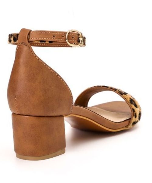 XO Style Shamoa Heel Sandal For Women - Havana