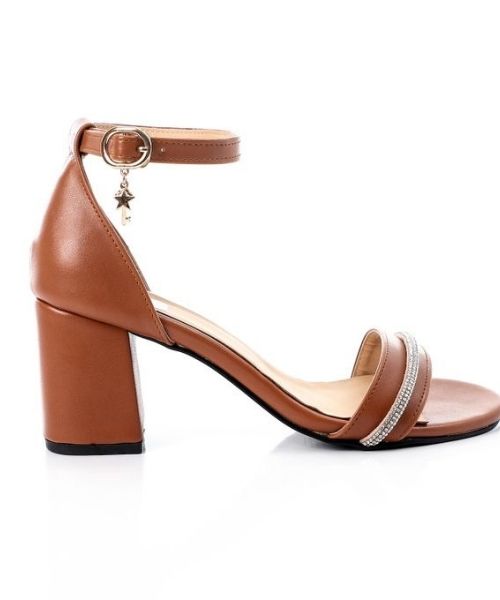 XO Style Faux Leather Heels Sandal For Women - Havan