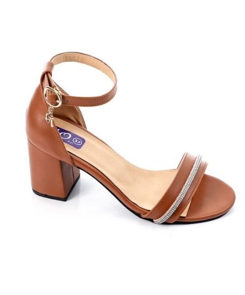 XO Style Faux Leather Heels Sandal For Women - Havan