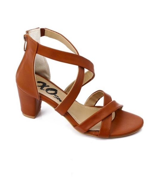 XO Style Faux Leather Heels Sandal For Women - Havan