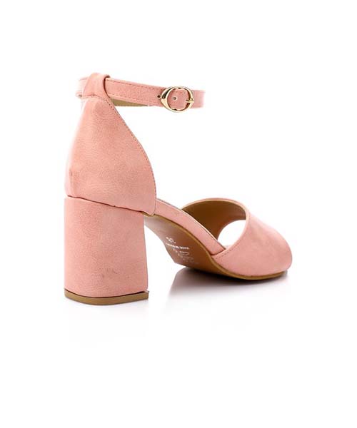 XO Style Faux Leather Heels Sandal For Women - Rose