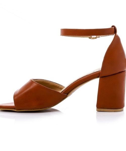 XO Style Faux Leather Heels Sandal For Women - Havan