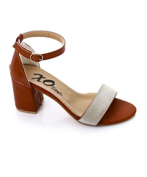 XO Style Faux Leather Heels Sandal For Women - Havan