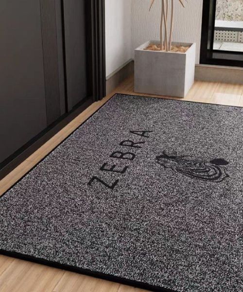 Printed Rectangular Door Mat Multi Shape 60 X 40 Cm - Multi Color