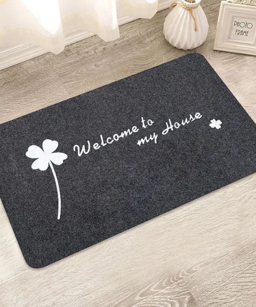 Printed Rectangular Door Mat Multi Shape 60 X 40 Cm - Multi Color