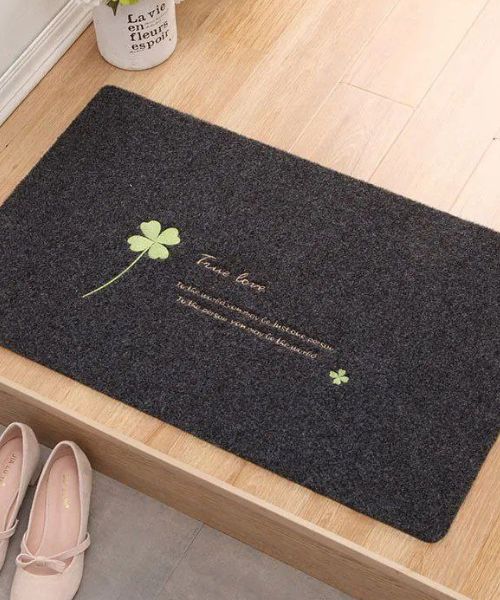 Printed Rectangular Door Mat Multi Shape 60 X 40 Cm - Multi Color