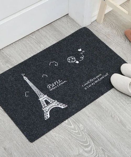 Printed Rectangular Door Mat Multi Shape 60 X 40 Cm - Multi Color