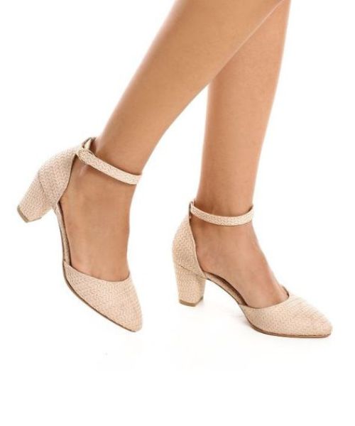 XO Style  Heel Shoes  For Women - Beige