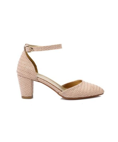 XO Style  Heel Shoes  For Women - Beige