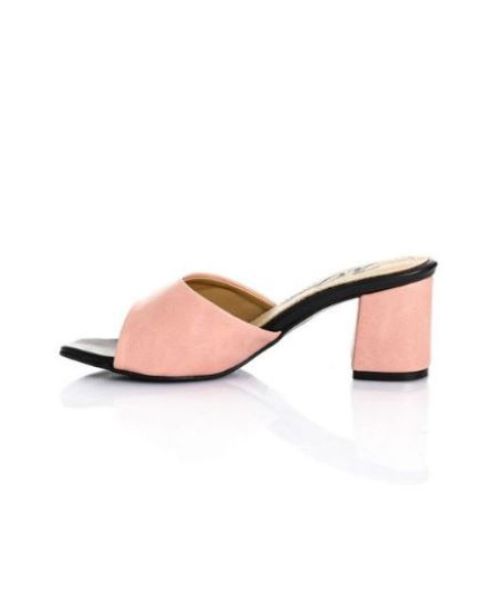 XO Style Faux Leather Slides Slipper For Women - Rose