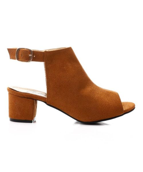 XO Style Shamoa Heel Sandal For Women - Havana