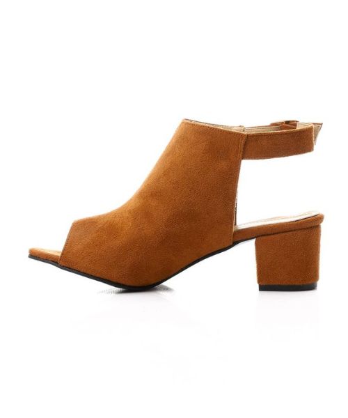 XO Style Shamoa Heel Sandal For Women - Havana