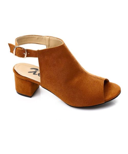 XO Style Shamoa Heel Sandal For Women - Havana