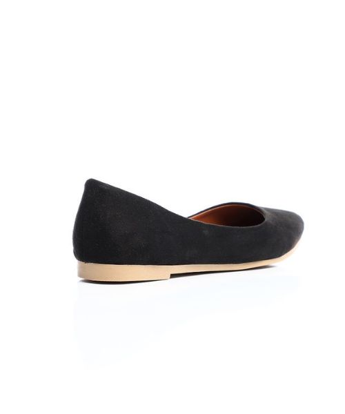 XO Style Solid Flat Shoes Shamoa For Women - Black