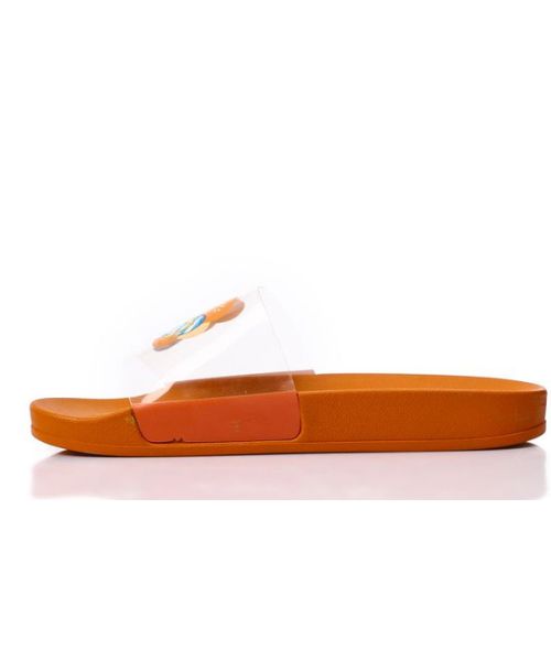 XO Style Printed Sildes Slipper Flat For Women - Orange