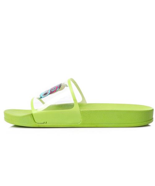 XO Style Printed Sildes Slipper Flat For Women - Lime