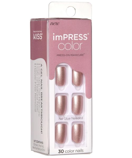KISS imPRESS Short Nails FUNKY TOWN by Broadway Press-On Manicure Nails