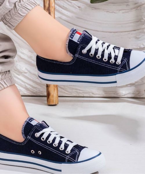 Ladies navy deals casual shoes