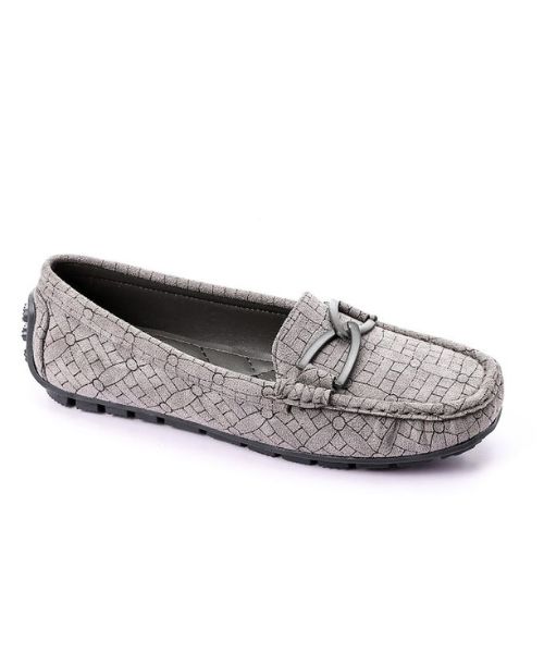 XO Style Patterned Ballerina Shamoa For Women - Grey