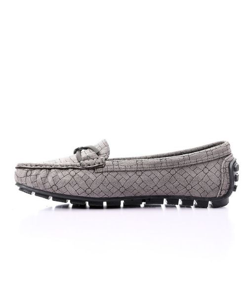 XO Style Patterned Ballerina Shamoa For Women - Grey