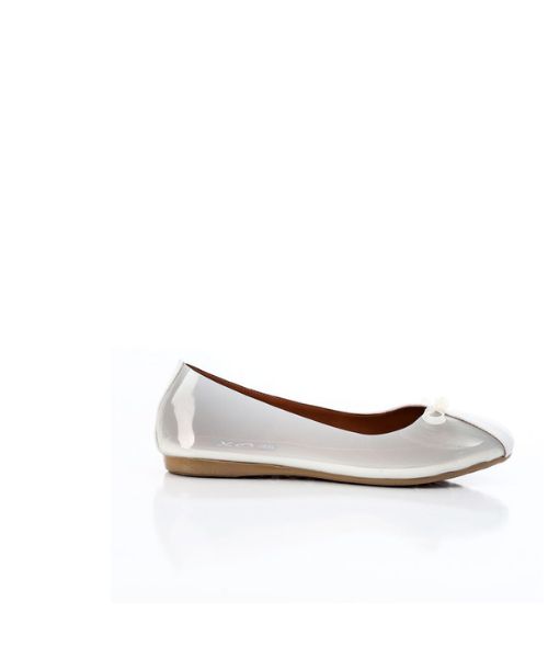 XO Style Solid Ballerina For Women - Clear White