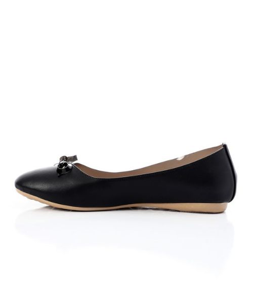 XO Style Solid Ballerina For Women - Clear Black