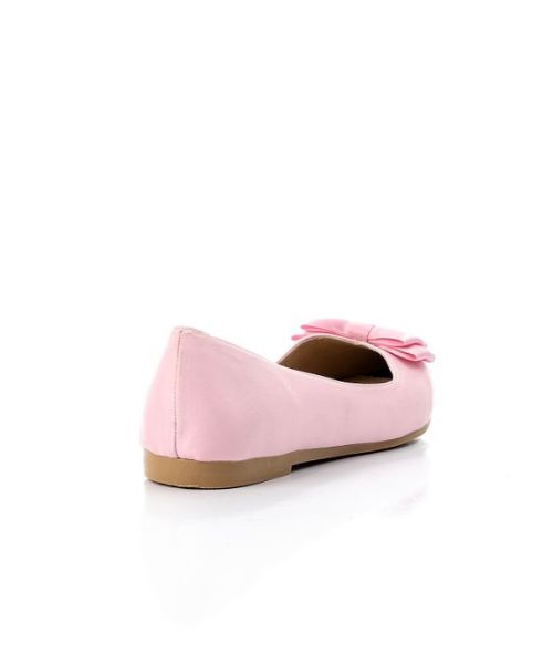 XO Style Decorated With Bow Ballerina Satin For Women - Rose