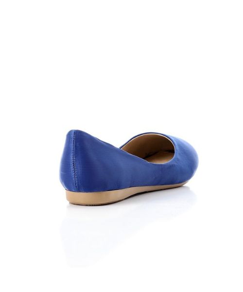 XO Style Solid Ballerina Satin For Women - Blue