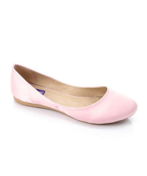 XO Style Solid Ballerina Satin For Women - Rose