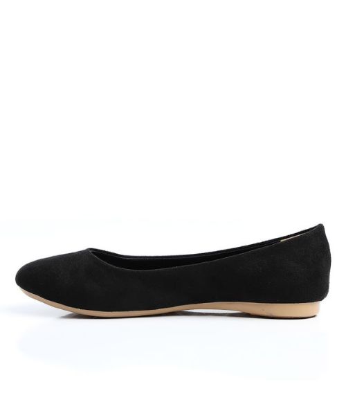 XO Style Solid Ballerina Shamoa For Women - Black