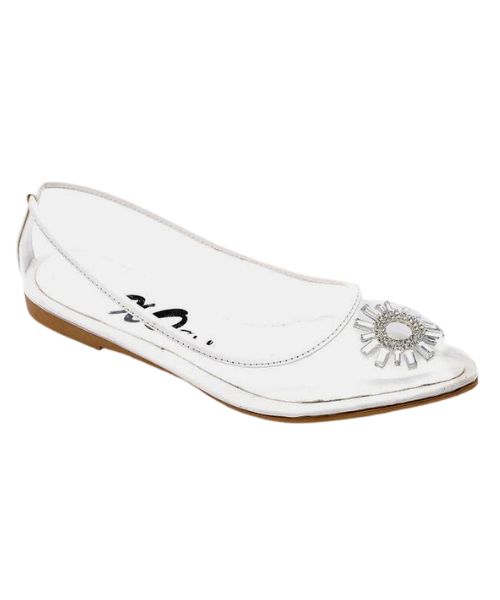 XO Style Decorated Ballerina For Women - Clear White