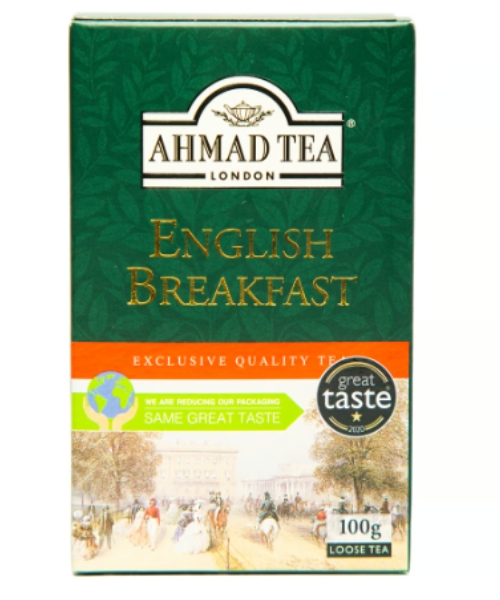 كيس شاي إفطار إنجليزي أحمد تي لندن 100 جم
