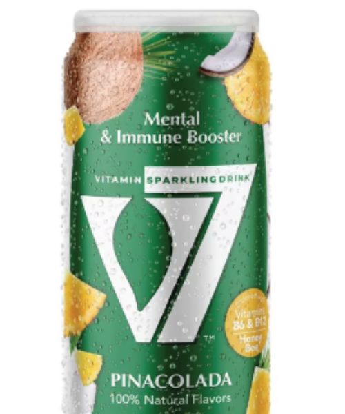 V7 Vitamin Sparkling Drink With Pinacolada Flavor - 300 Ml