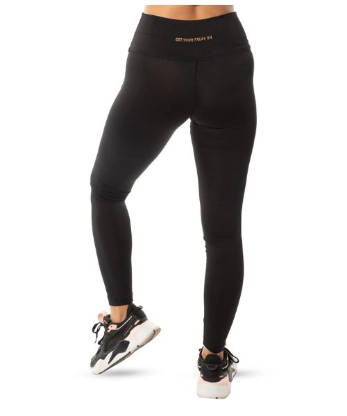 Fit Freak Solid Sport Legging Pants For Women - Black