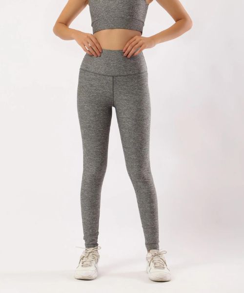 Fit Freak Solid Sport Legging Pants For Women - Grey