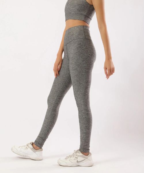 Fit Freak Solid Sport Legging Pants For Women - Grey