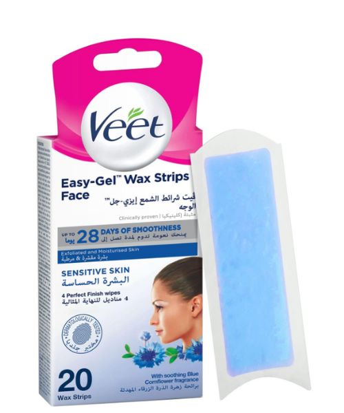 Veet face deals wax strips