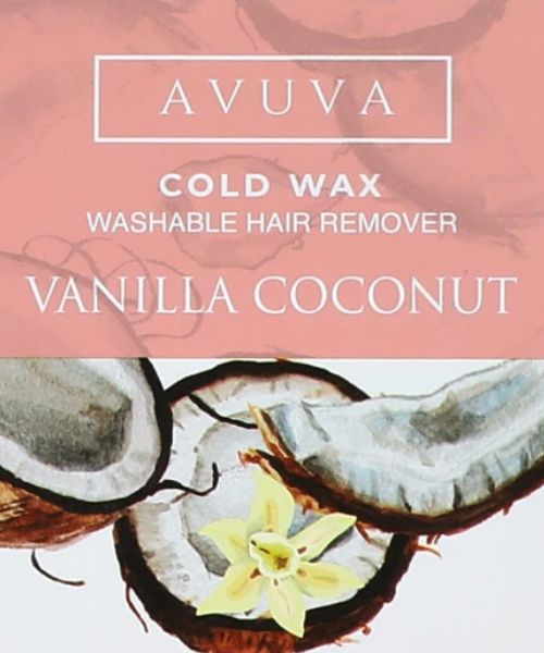 3 X Avuva cold wax hair removal vanilla coconut 3 X 228 gm