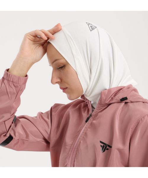 FIT FREAK Sports hijab Solid - White