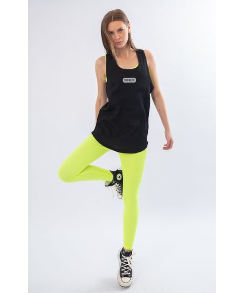 Fit Freak Solid Top Sleeveless Round Neck For Women - Black