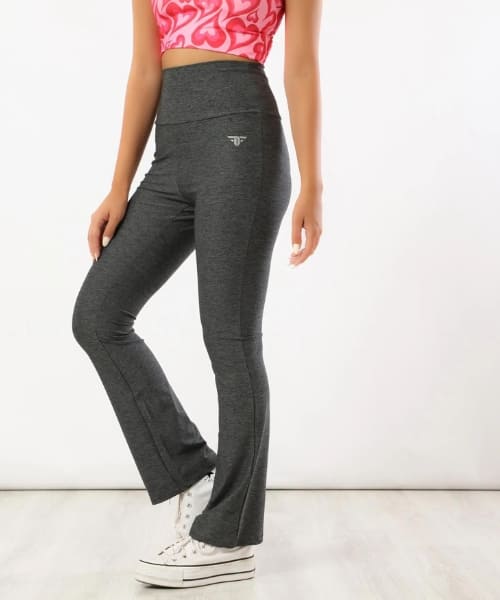 Fit Freak Solid Pants Straight For Women - Grey