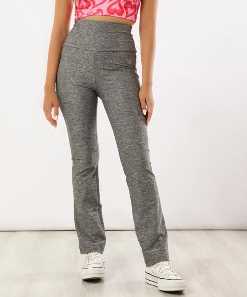 Fit Freak Solid Pants Straight For Women - Light Grey