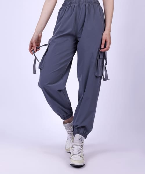 Canvas cargo trousers - Grey - Ladies