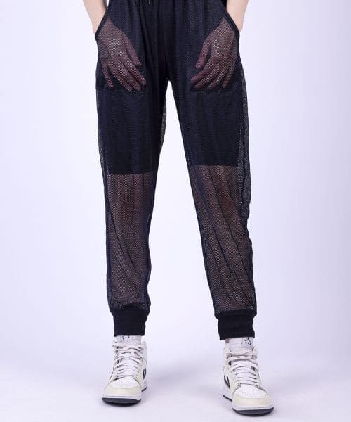 Fit Freak Mesh Pants Comfort Fit For Women - Black