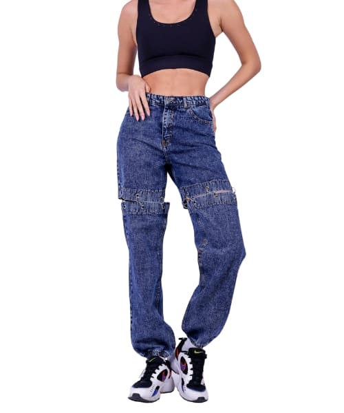 Fit Freak Solid Jeans Pants Flare For Women - Blue