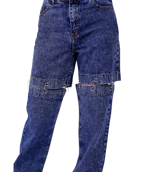 Fit Freak Solid Jeans Pants Flare For Women - Blue